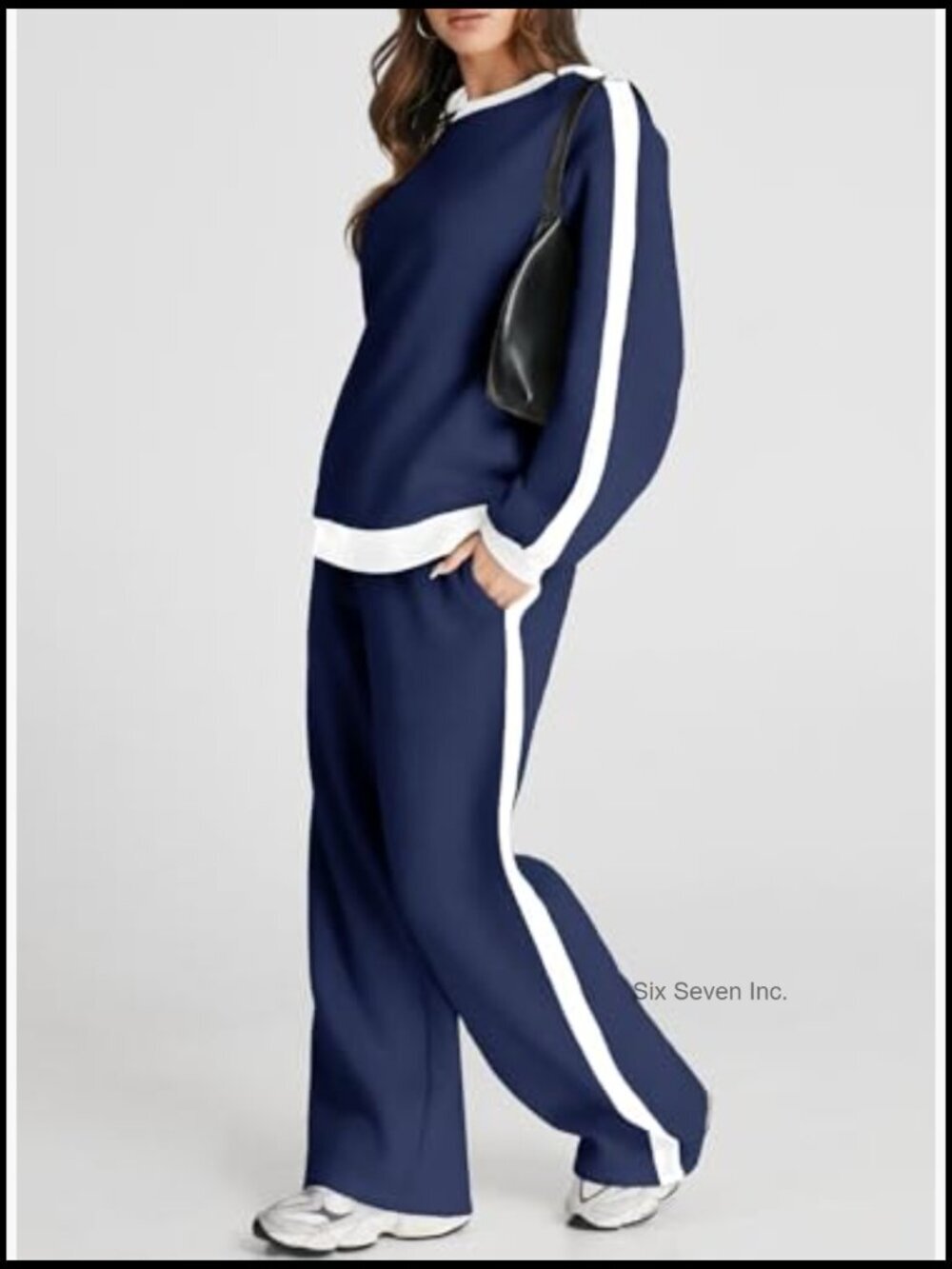 Color Block Fleece Lounge Matching Set - Picture 2 of 7